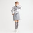 アダバット(レディース)(adabat(Ladies))の千鳥デザイン 長袖ポロシャツ2