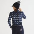 アダバット(レディース)(adabat(Ladies))の千鳥デザイン 長袖ポロシャツ5