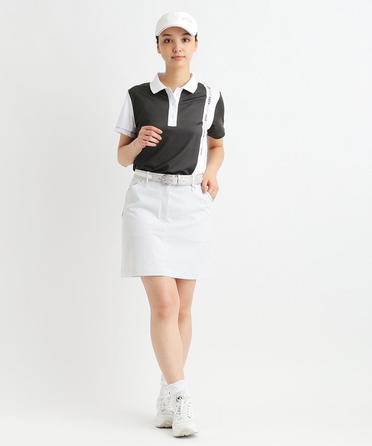 アダバット(レディース)(adabat(Ladies))の【ADBT】ツートーンカラーデザイン 半袖ポロシャツ2