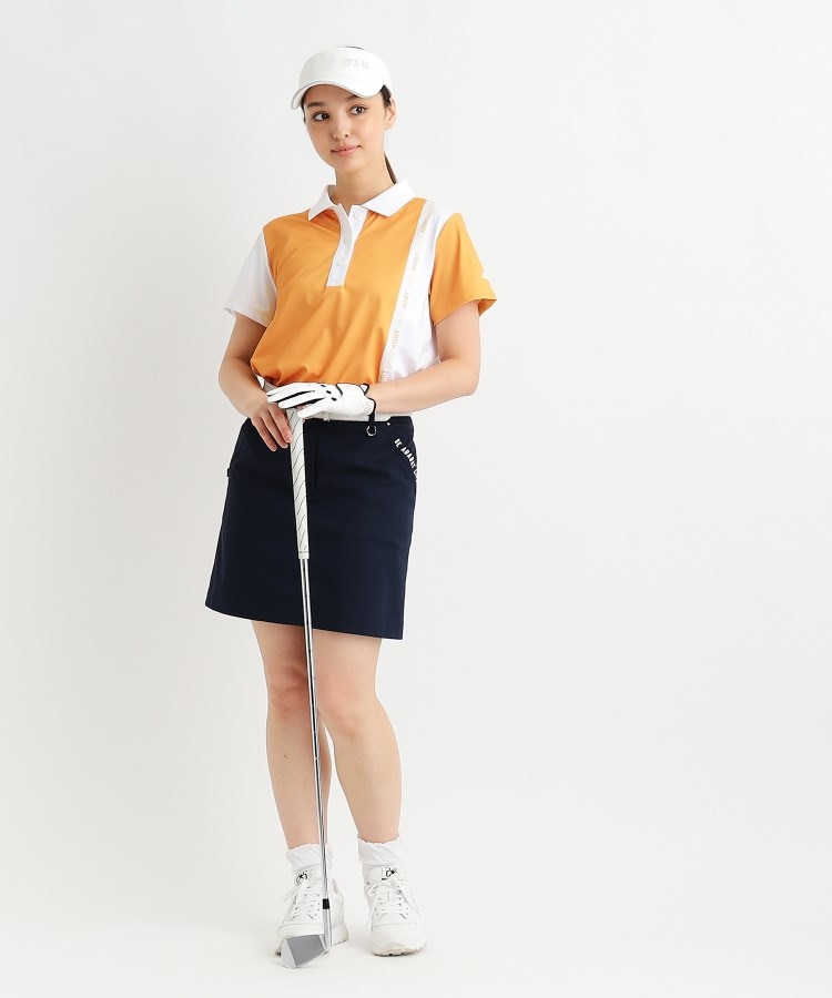 アダバット(レディース)(adabat(Ladies))の【ADBT】ツートーンカラーデザイン 半袖ポロシャツ8