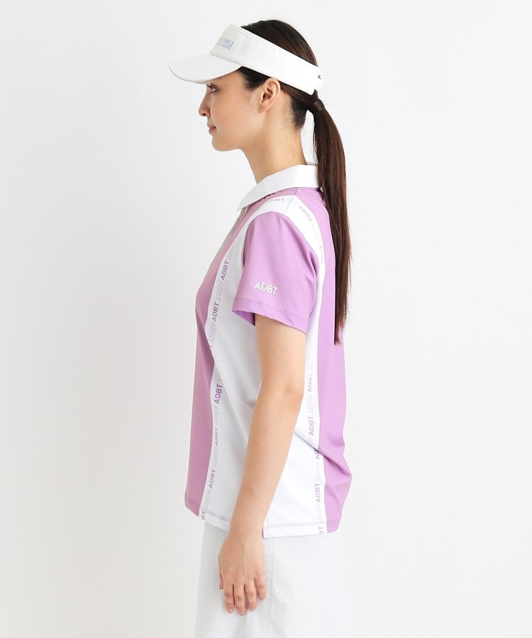 アダバット(レディース)(adabat(Ladies))の【ADBT】ツートーンカラーデザイン 半袖ポロシャツ22