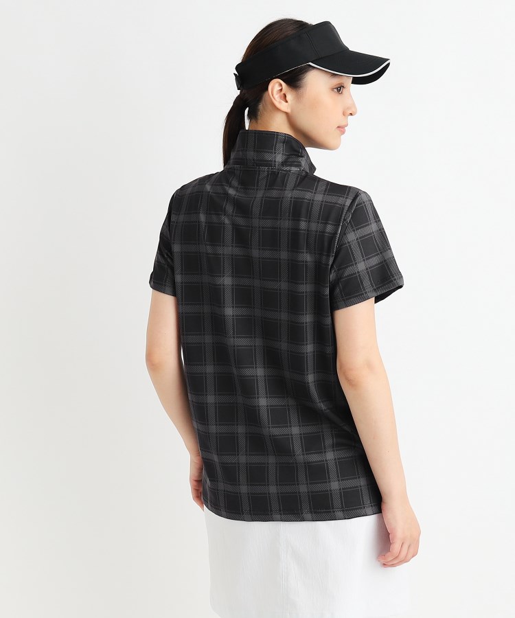 アダバット(レディース)(adabat(Ladies))の【ADBT】チェックデザイン 半袖ハーフジッププルオーバー5