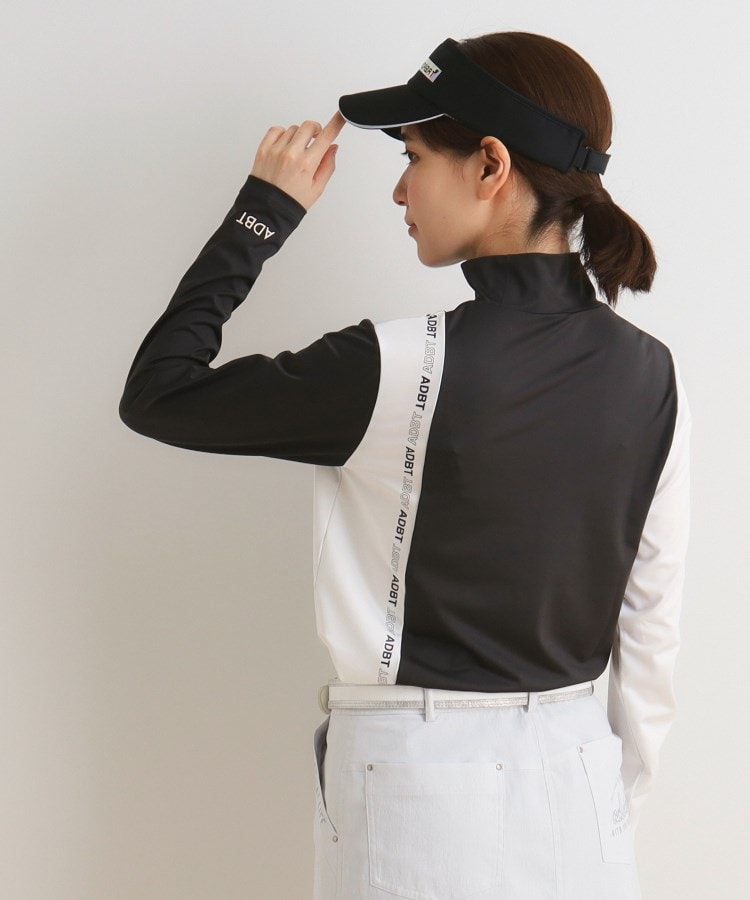 アダバット(レディース)(adabat(Ladies))の【ADBT】ツートーンカラーデザイン 長袖モックネックプルオーバー6