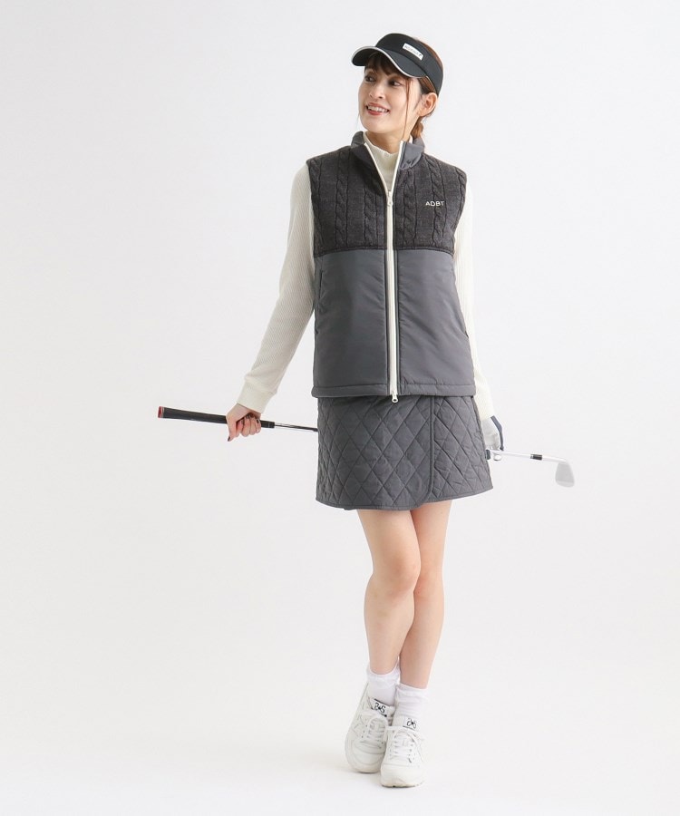 アダバット(レディース)(adabat(Ladies))の【ADBT】異素材組み合わせ 中綿ベスト7