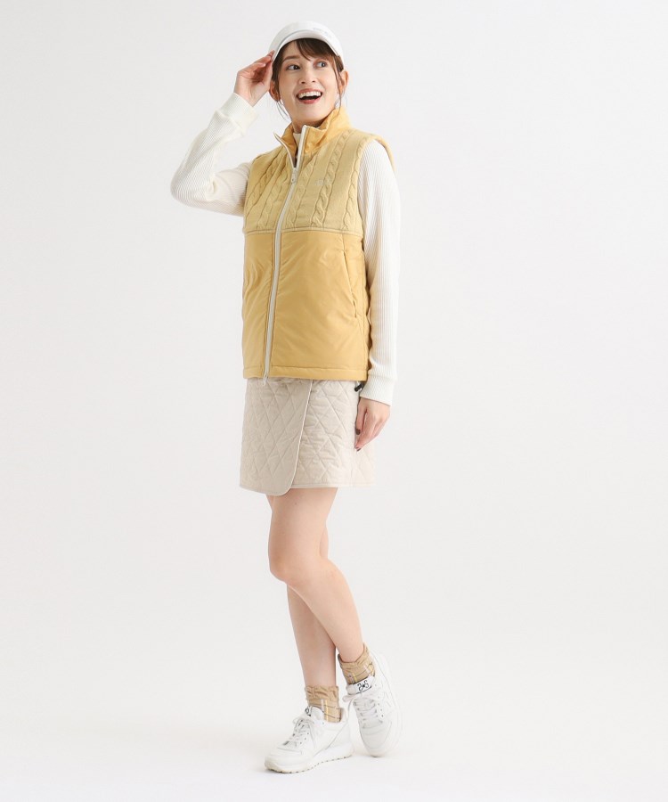 アダバット(レディース)(adabat(Ladies))の【ADBT】異素材組み合わせ 中綿ベスト10