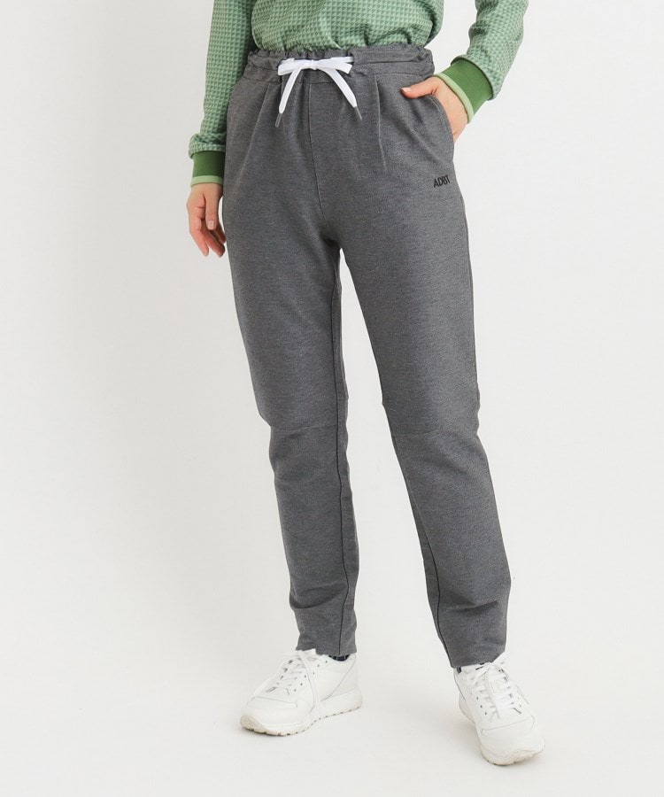 アダバット(レディース)(adabat(Ladies))の【ADBT】ゆったりシルエット スウェットパンツ チャコールグレー(013)