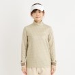 アダバット(レディース)(adabat(Ladies))の【ADBT】幾何学デザイン リブ袖 長袖モックネックプルオーバー17