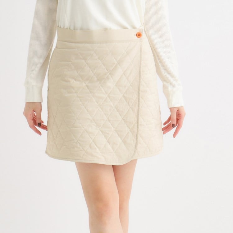 アダバット(レディース)(adabat(Ladies))の【ADBT】キルトデザイン ラップスカート ミニスカート