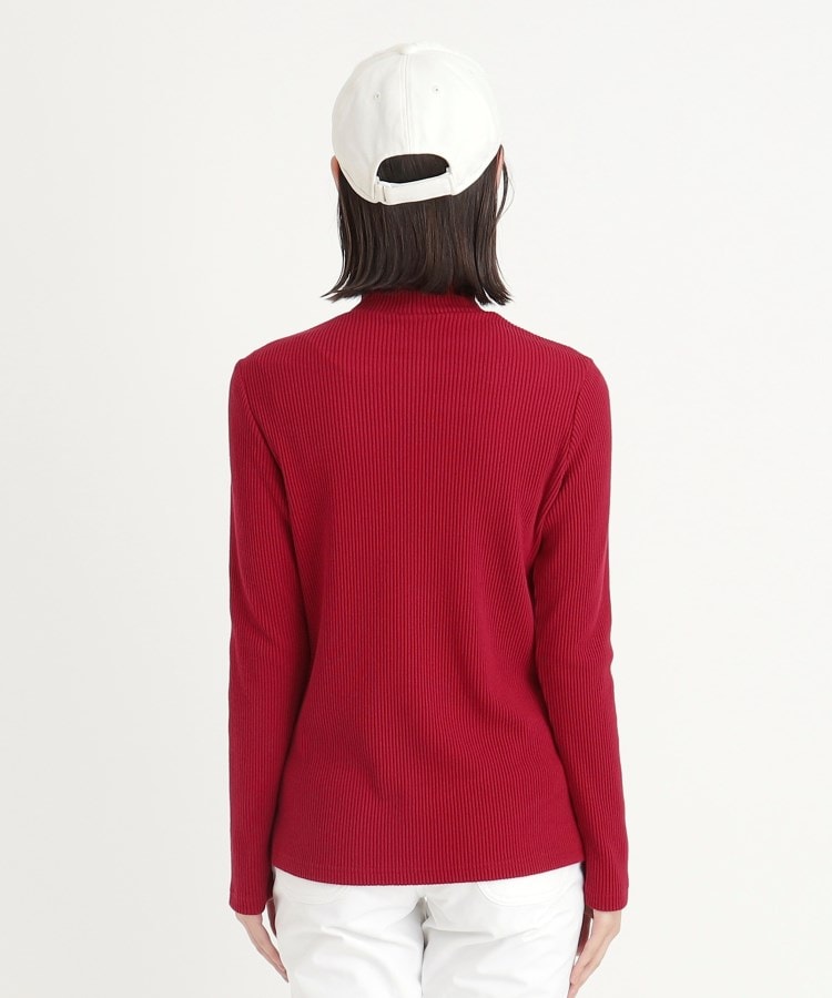 アダバット(レディース)(adabat(Ladies))の【吸湿発熱】リブデザイン 長袖モックネックプルオーバー15