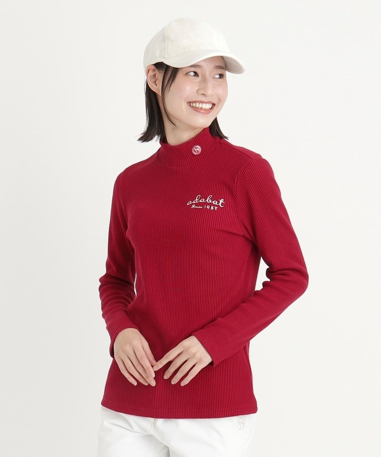 ADABAT アダバット ニットカーディガン レッド系 40 ADABAT アダバット ニットカーディガン レッド系 40
