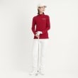 アダバット(レディース)(adabat(Ladies))の【吸湿発熱】リブデザイン 長袖モックネックプルオーバー11