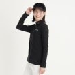 アダバット(レディース)(adabat(Ladies))の【吸湿発熱】リブデザイン 長袖モックネックプルオーバー ブラック(019)