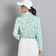 アダバット(レディース)(adabat(Ladies))の【UVカット/吸水速乾/遮熱効果】フラワー柄 長袖ポロシャツ2