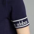 アダバット(レディース)(adabat(Ladies))の【手洗い可】袖ロゴデザイン 半袖ボトルネックプルオーバー18