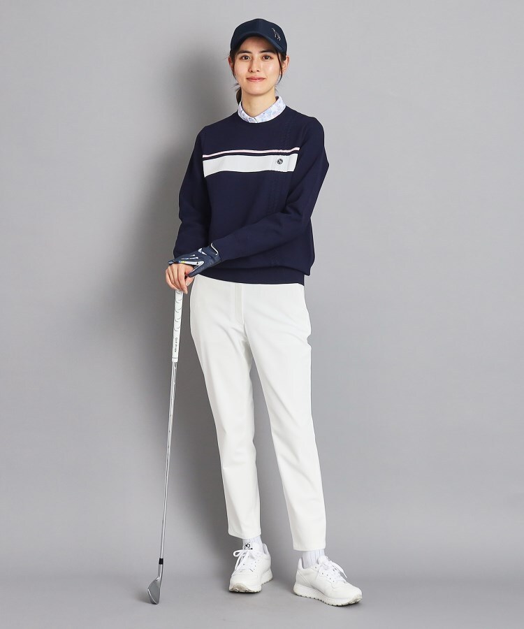 アダバット(レディース)(adabat(Ladies))の【吸水速乾／接触冷感／透け防止】すっきり見え クロップド丈ストレッチパンツ18