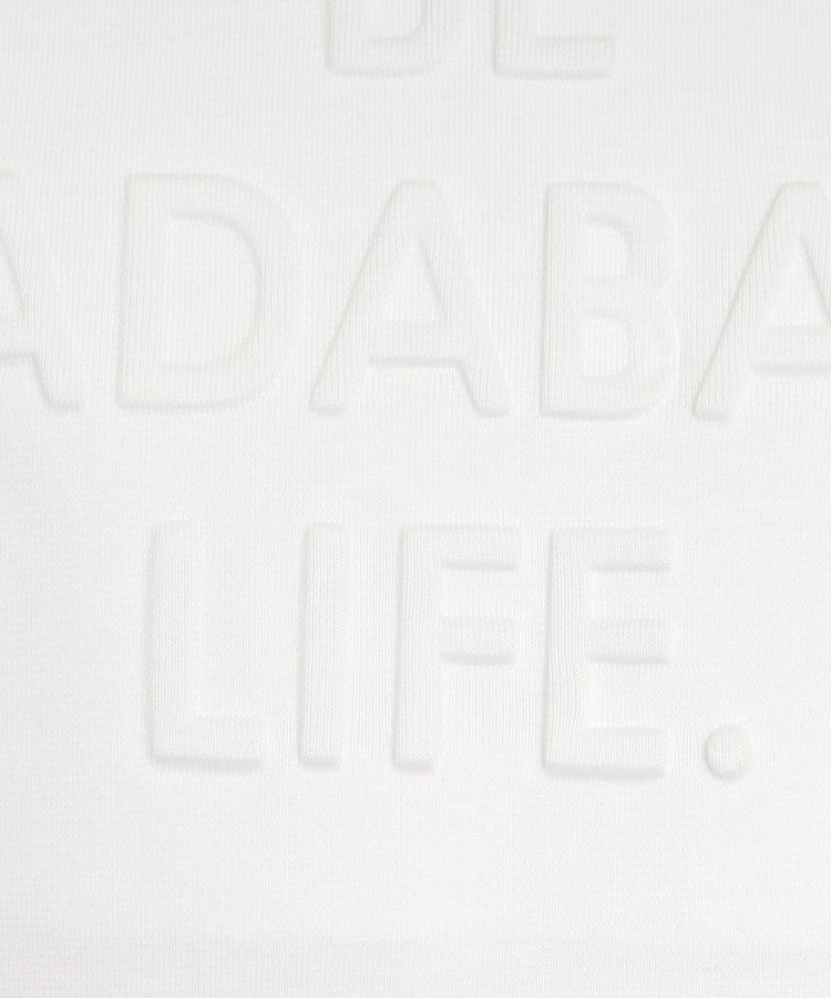 アダバット(レディース)(adabat(Ladies))のロゴデザイン リボン付き フレンチスリーブTシャツ5