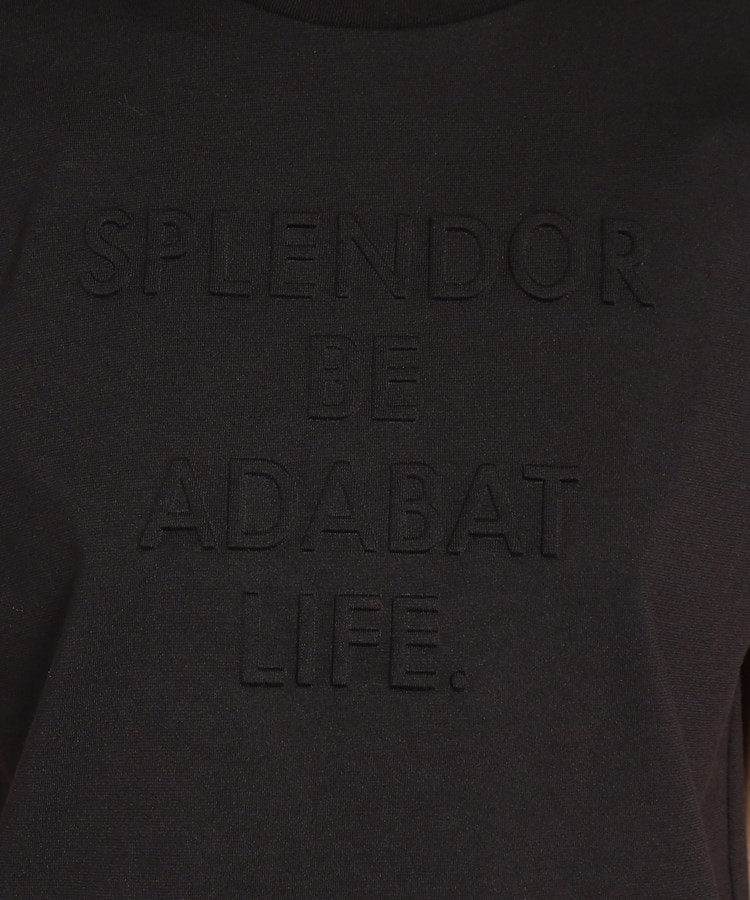 アダバット(レディース)(adabat(Ladies))のロゴデザイン リボン付き フレンチスリーブTシャツ9