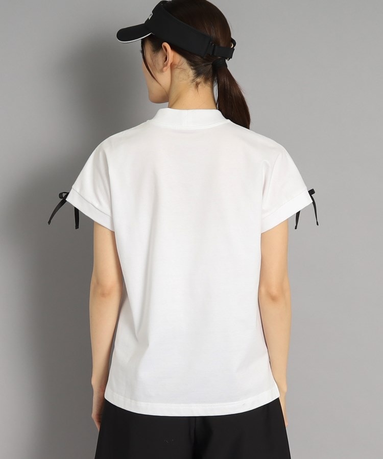 アダバット(レディース)(adabat(Ladies))のロゴデザイン リボン付き フレンチスリーブTシャツ13