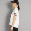 アダバット(レディース)(adabat(Ladies))のロゴデザイン リボン付き フレンチスリーブTシャツ12