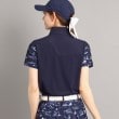 アダバット(レディース)(adabat(Ladies))の【UVカット／防透け】リゾートゴルフデザイン ハーフジップ半袖プルオーバー9