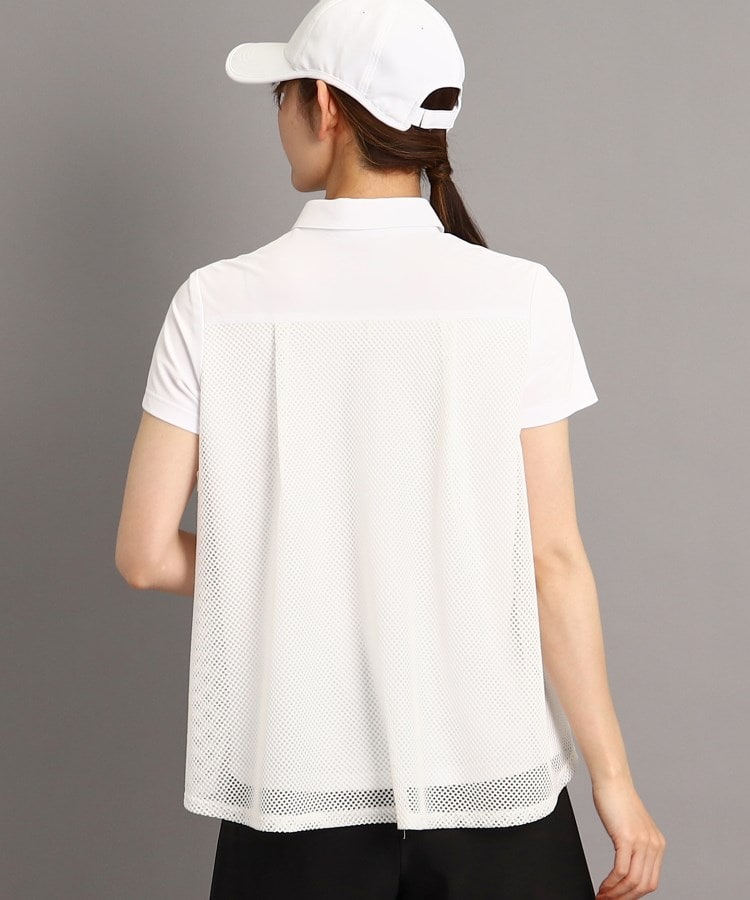 アダバット(レディース)(adabat(Ladies))の裾フレアデザイン 半袖ポロシャツ1