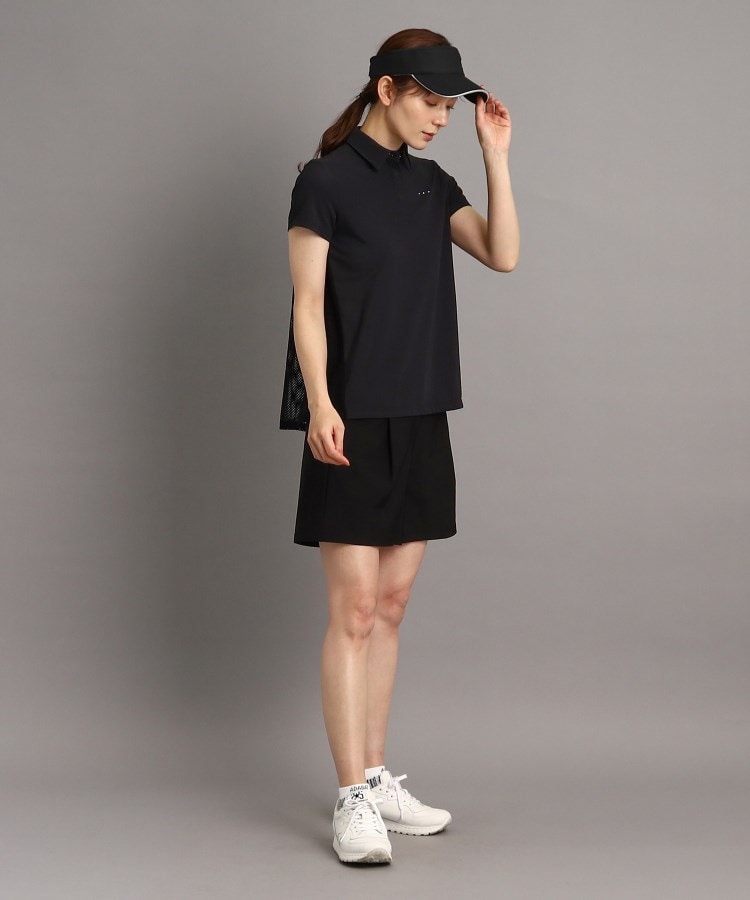 アダバット(レディース)(adabat(Ladies))の裾フレアデザイン 半袖ポロシャツ7