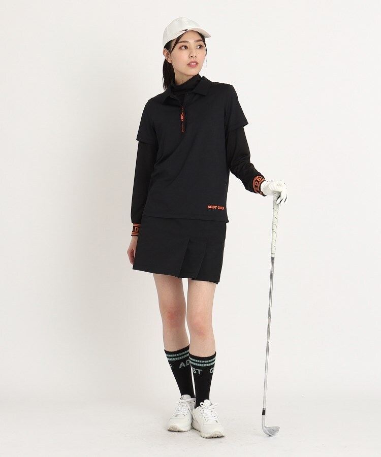 アダバット(レディース)(adabat(Ladies))の【ADBT】ロゴデザイン 半袖ポロシャツ11