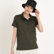 アダバット(レディース)(adabat(Ladies))の【ADBT】ロゴデザイン 半袖ポロシャツ グレー(012)