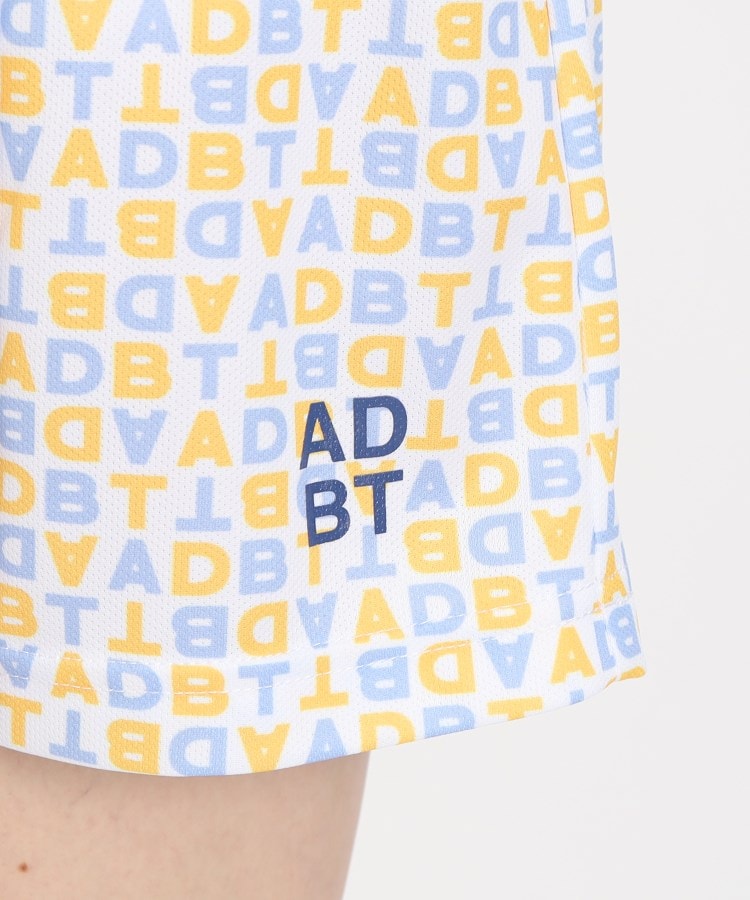 アダバット(レディース)(adabat(Ladies))の【ADBT】ウエストゴム ロゴデザインプリーツスカート4