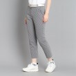 アダバット(レディース)(adabat(Ladies))のギンガムチェック サッカー素材アンクル丈パンツ1