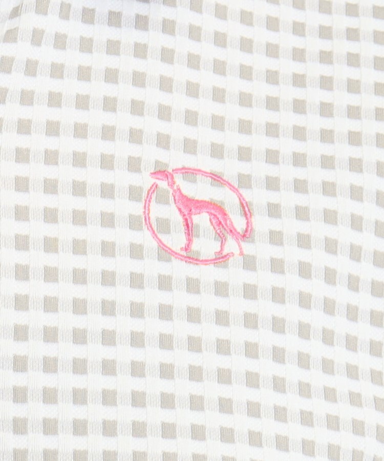 アダバット(レディース)(adabat(Ladies))のブロックチェックデザイン 半袖ポロシャツ4