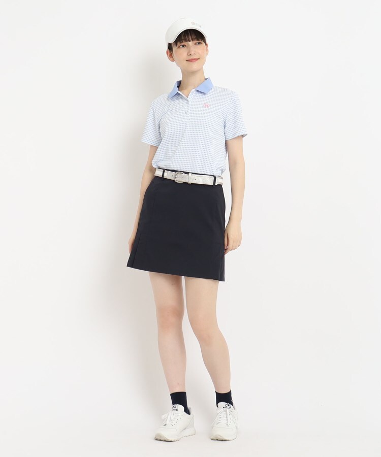 アダバット(レディース)(adabat(Ladies))のブロックチェックデザイン 半袖ポロシャツ7
