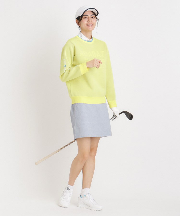 アダバット(レディース)(adabat(Ladies))のウォッシャブル ロゴジャカードニット7