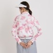 アダバット(レディース)(adabat(Ladies))のUVカット/吸水速乾 フラワープリント長袖ポロシャツ1