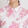 アダバット(レディース)(adabat(Ladies))のUVカット/吸水速乾 フラワープリント長袖ポロシャツ13