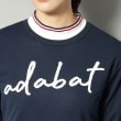 アダバット(レディース)(adabat(Ladies))の【新レーベル ADABAT NAVY】アダバットサインロゴニット20