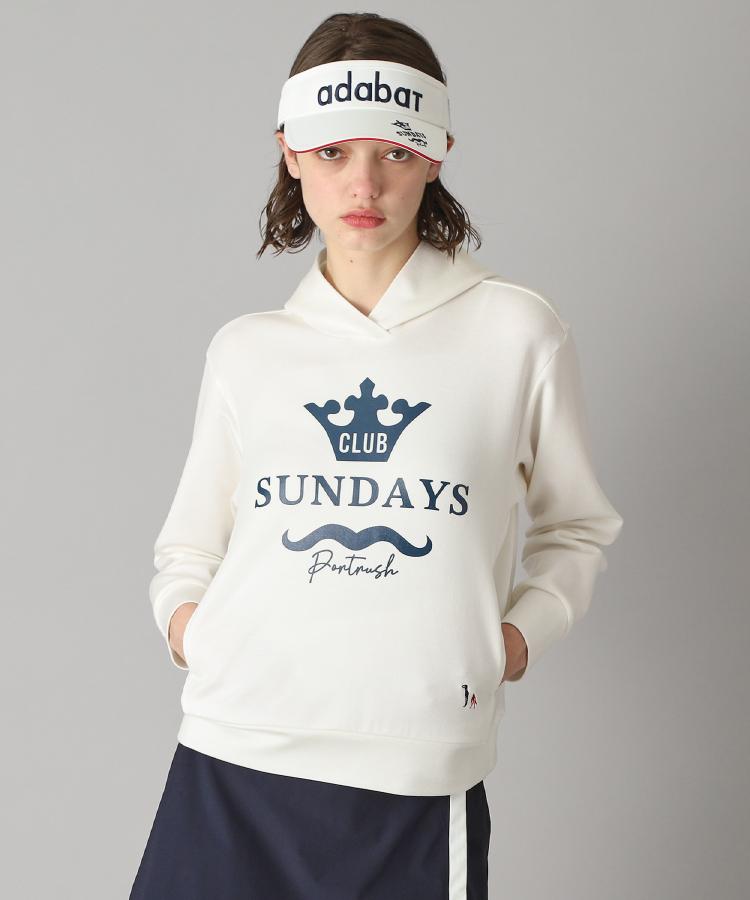 アダバット(レディース)(adabat(Ladies))の【新レーベル ADABAT NAVY】ライトダンボールフーディー1