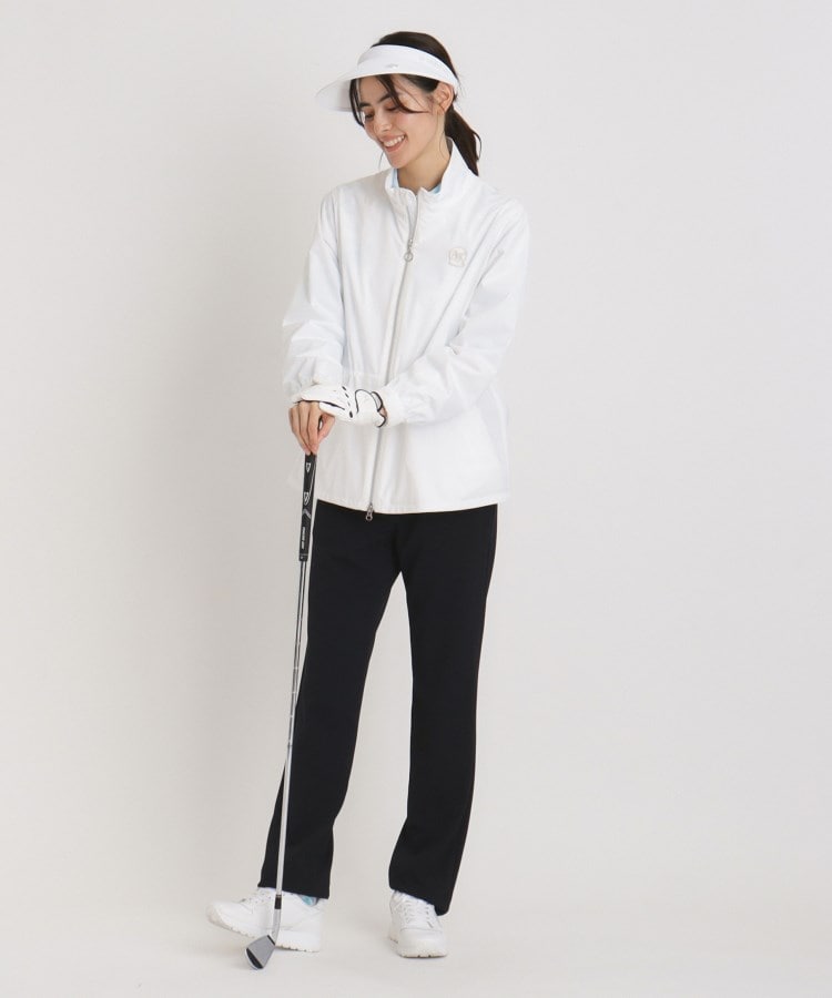 アダバット(レディース)(adabat(Ladies))の撥水加工 ロゴチェックストレッチブルゾン4