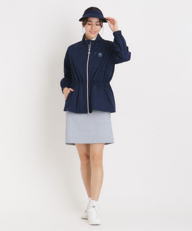 アダバット(レディース)(adabat(Ladies))の撥水加工 ロゴチェックストレッチブルゾン7