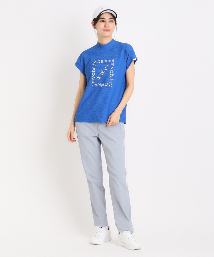 アダバット(レディース)(adabat(Ladies))のドライワッフルモックネックT10