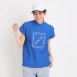 アダバット(レディース)(adabat(Ladies))のドライワッフルモックネックT ブルー(092)