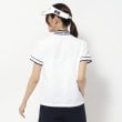 アダバット(レディース)(adabat(Ladies))の【新レーベル ADABAT NAVY】UVカット/吸水速乾 ラインリブモックネックT27