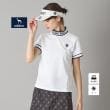 アダバット(レディース)(adabat(Ladies))の【新レーベル ADABAT NAVY】UVカット/吸水速乾 ラインリブモックネックT ホワイト(001)