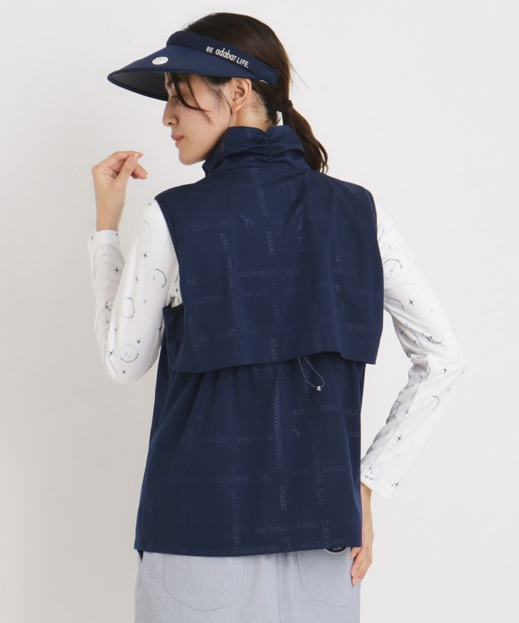 アダバット(レディース)(adabat(Ladies))の撥水加工 ロゴチェックジップアップベスト6