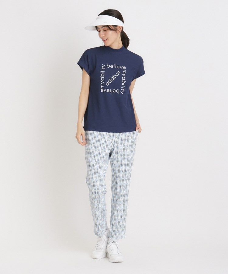 アダバット(レディース)(adabat(Ladies))のUVカット カラー千鳥アンクルパンツ3