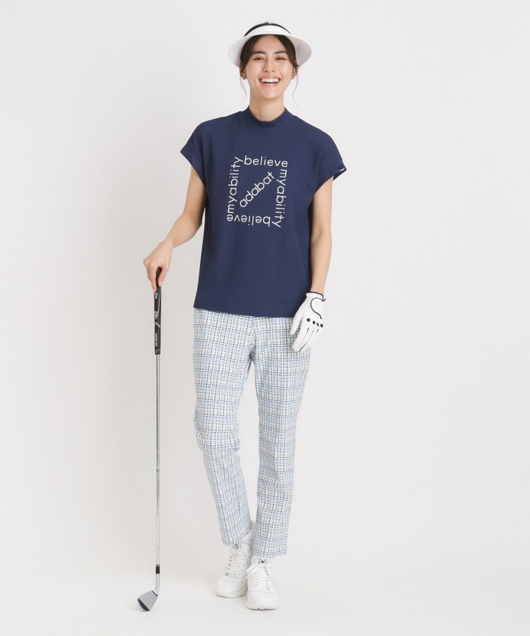 アダバット(レディース)(adabat(Ladies))のUVカット カラー千鳥アンクルパンツ4
