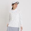 アダバット(レディース)(adabat(Ladies))のUVカット ロゴドットプリント長袖モックネックT16