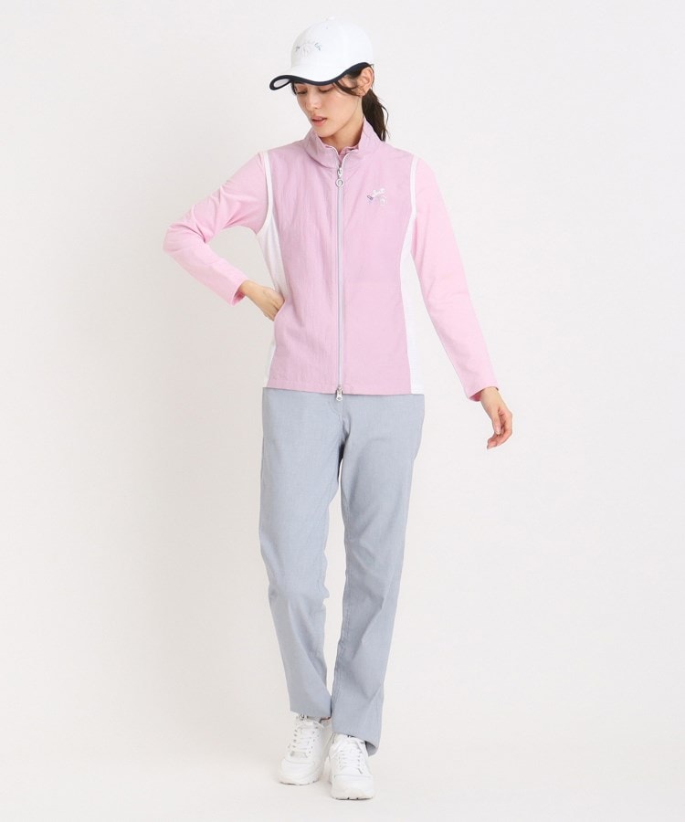 アダバット(レディース)(adabat(Ladies))の撥水加工 シアーワッシャージップアップベスト3
