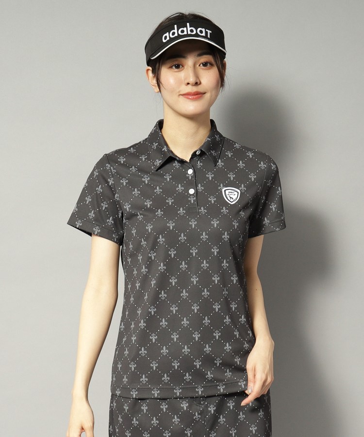 アダバット(レディース)(adabat(Ladies))の【新レーベル ADABAT NAVY】吸水速乾 フルールドリスポロシャツ7