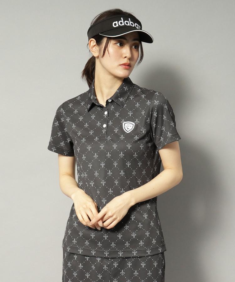 アダバット(レディース)(adabat(Ladies))の【新レーベル ADABAT NAVY】吸水速乾 フルールドリスポロシャツ20